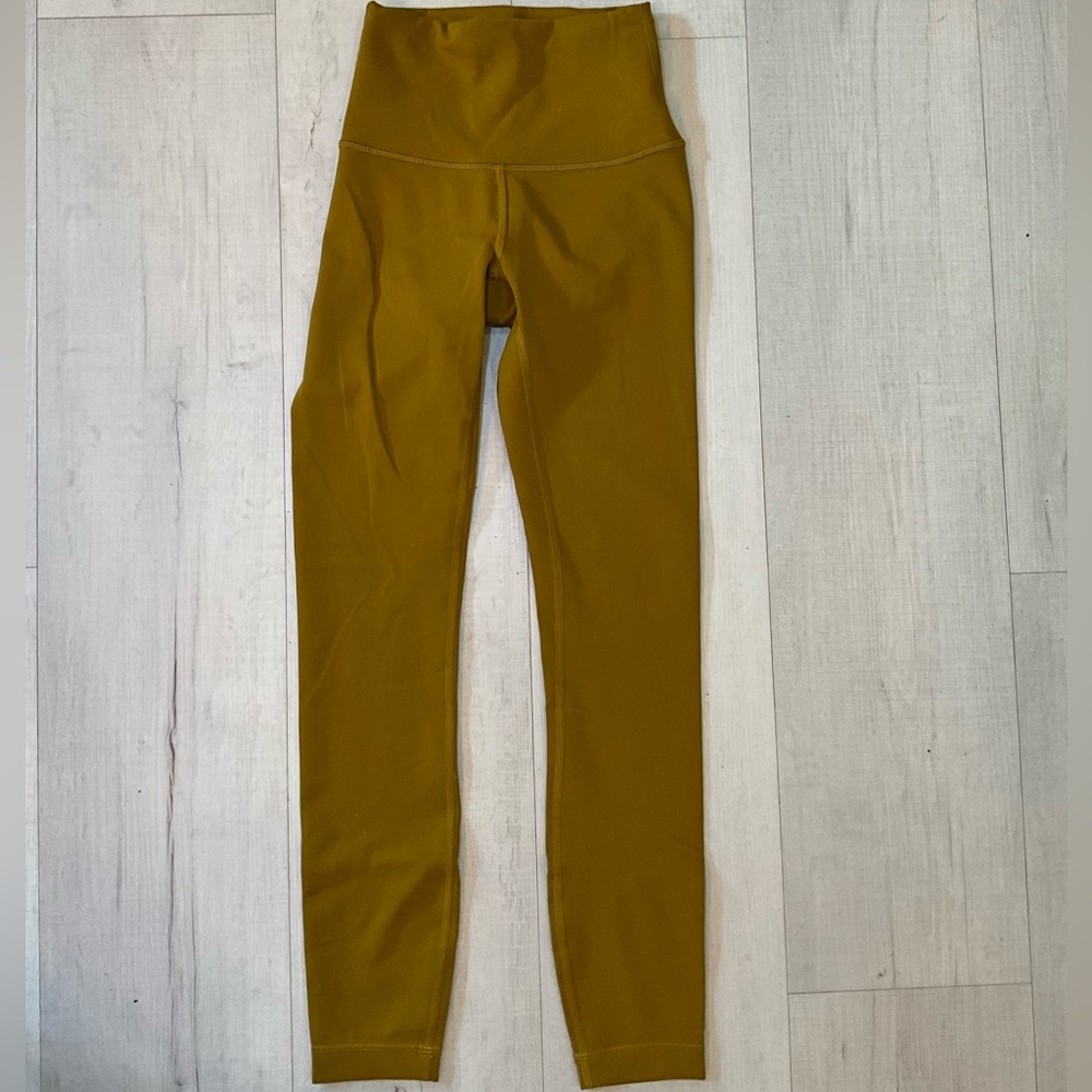 Lululemon Wunder Train Tight 25” Gold Spice